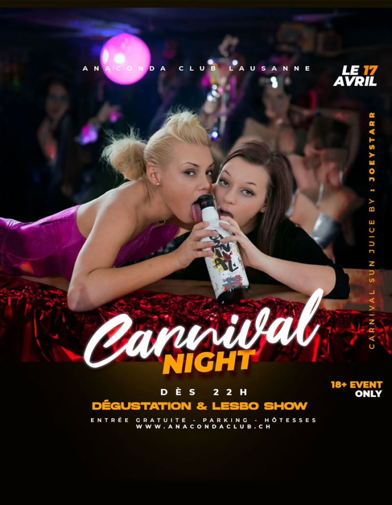 Flyer Carnival Night Club Anaconda